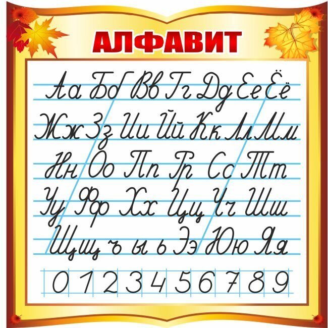 1415 Лента букв, русский язык, алфавит