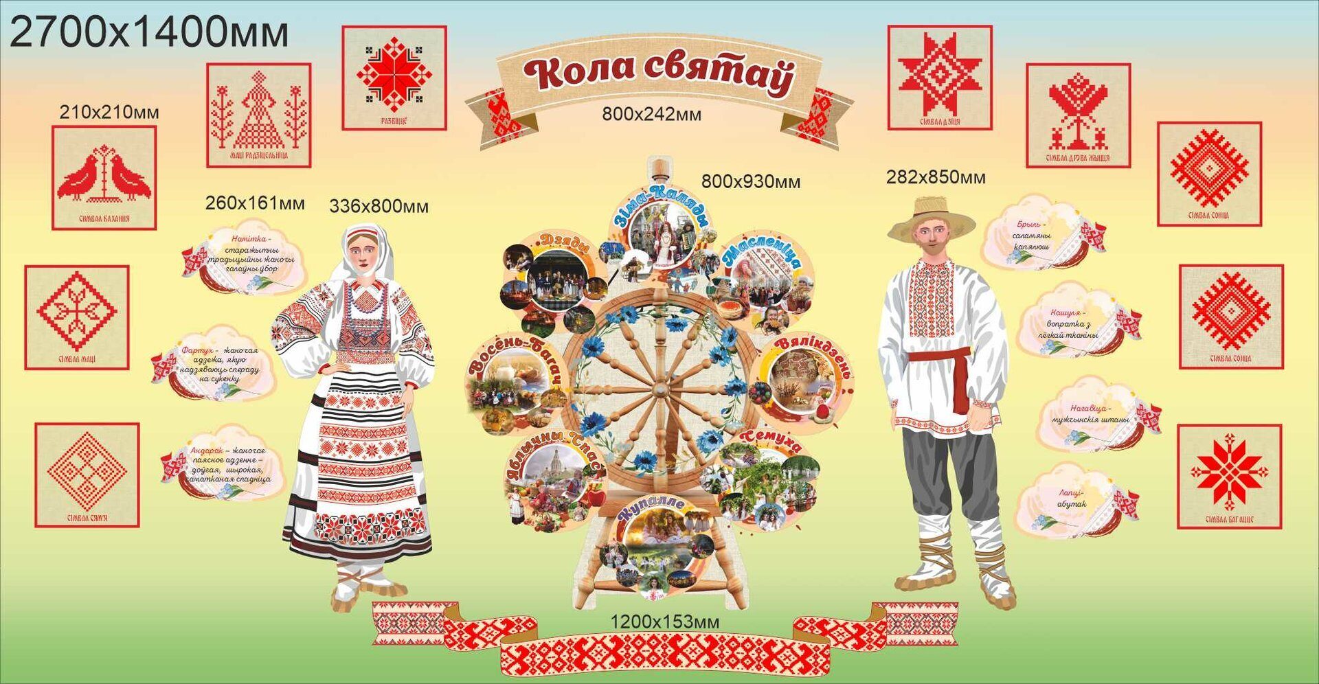 2281 Беларусь , белорусские праздники и символы , костюмы , символы белорусского орнамента